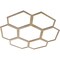 Ekena Millwork Florin Wood Fretwork Pierced Ceiling Medallion, Hickory, 36"OD x 12 5/8"ID x 3/8"T CMWP36X36X0375FOHI - alternate 4